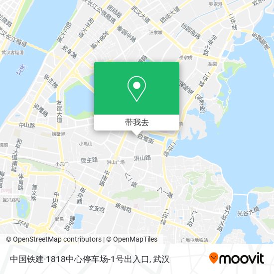 中国铁建·1818中心停车场-1号出入口地图