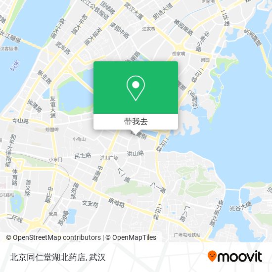 北京同仁堂湖北药店地图