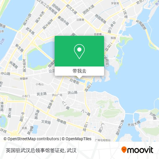 英国驻武汉总领事馆签证处地图