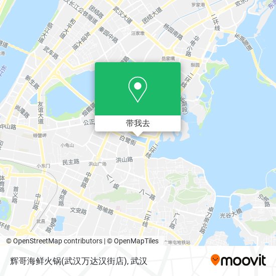 辉哥海鲜火锅(武汉万达汉街店)地图