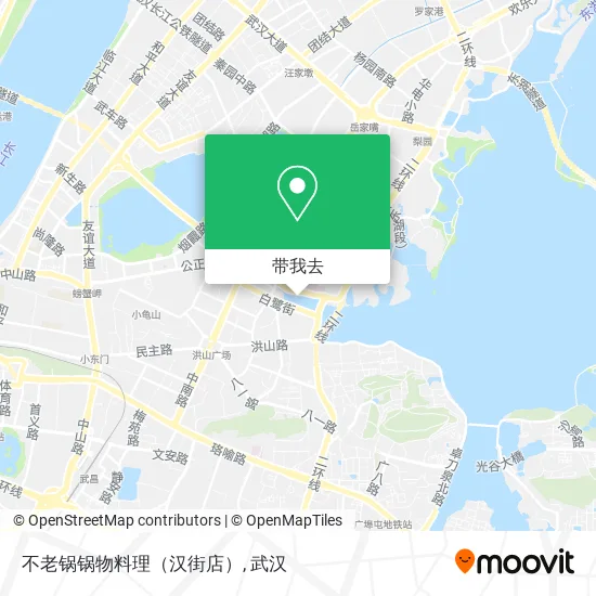 不老锅锅物料理（汉街店）地图