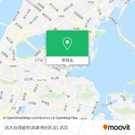 武大自强超市(高家湾社区店)地图