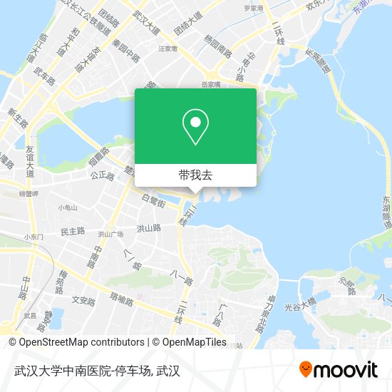武汉大学中南医院-停车场地图