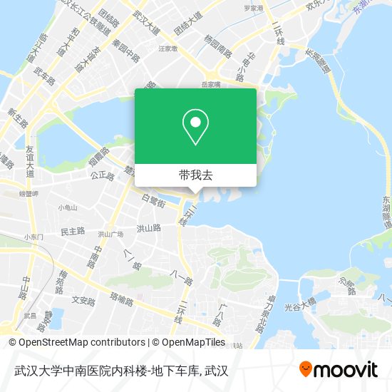 武汉大学中南医院内科楼-地下车库地图