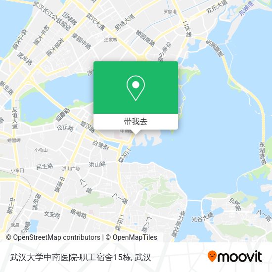 武汉大学中南医院-职工宿舍15栋地图