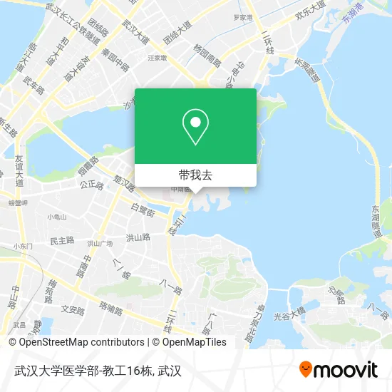 武汉大学医学部-教工16栋地图