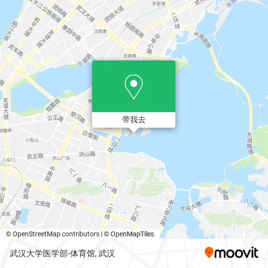 武汉大学医学部-体育馆地图