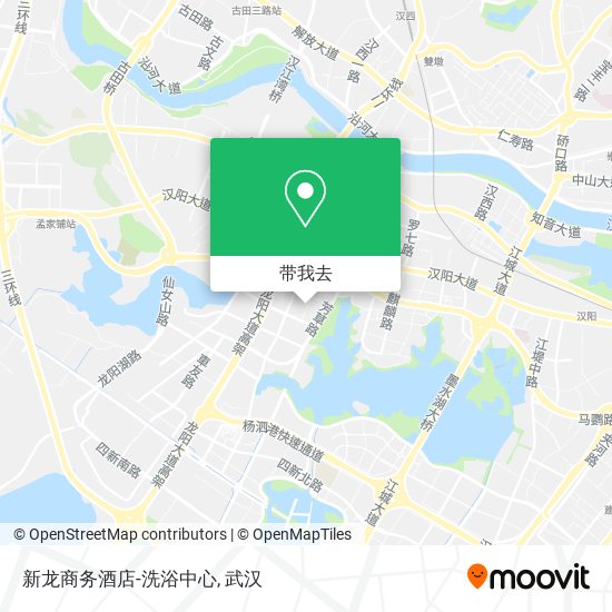 新龙商务酒店-洗浴中心地图