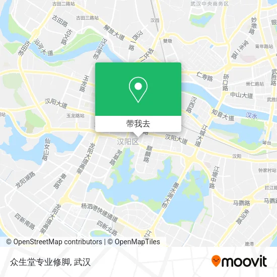 众生堂专业修脚地图