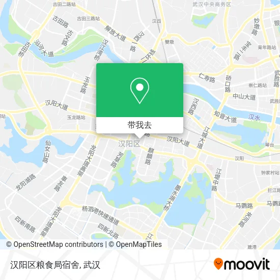 汉阳区粮食局宿舍地图