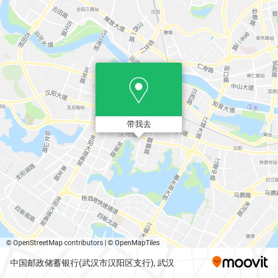 中国邮政储蓄银行(武汉市汉阳区支行)地图