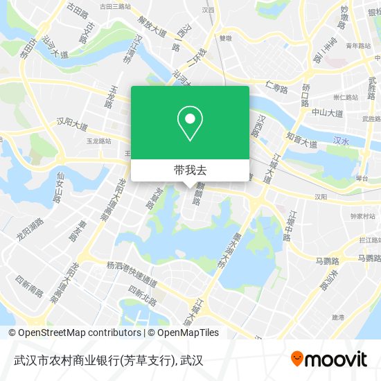 武汉市农村商业银行(芳草支行)地图