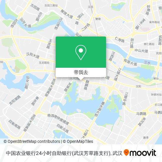 中国农业银行24小时自助银行(武汉芳草路支行)地图