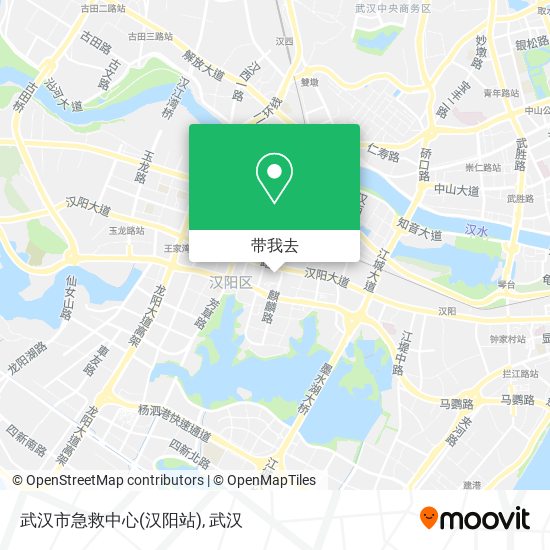 武汉市急救中心(汉阳站)地图