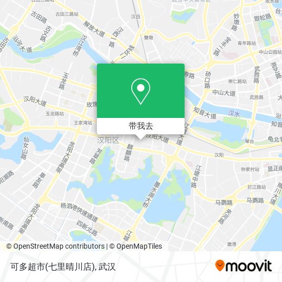 可多超市(七里晴川店)地图