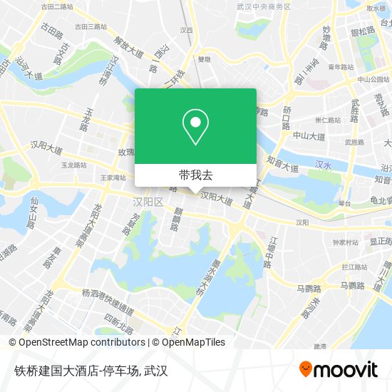 铁桥建国大酒店-停车场地图