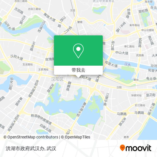 洪湖市政府武汉办地图