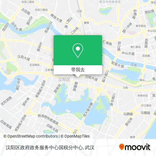 汉阳区政府政务服务中心国税分中心地图