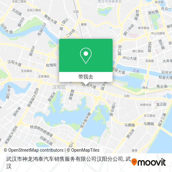 武汉市神龙鸿泰汽车销售服务有限公司汉阳分公司地图