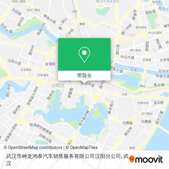 武汉市神龙鸿泰汽车销售服务有限公司汉阳分公司地图