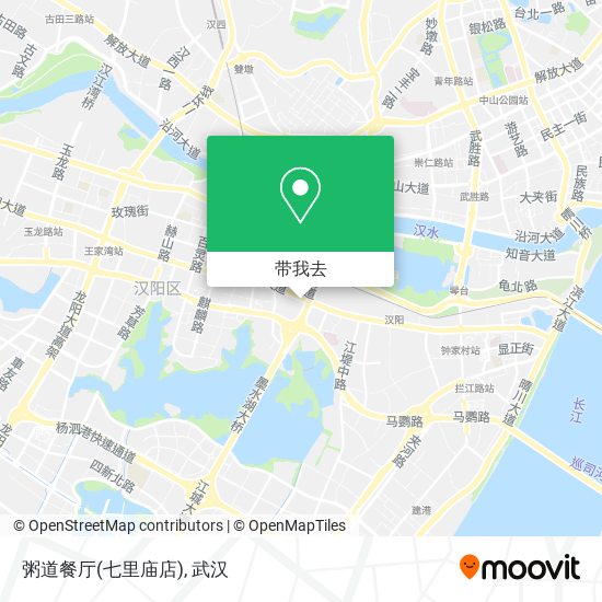粥道餐厅(七里庙店)地图