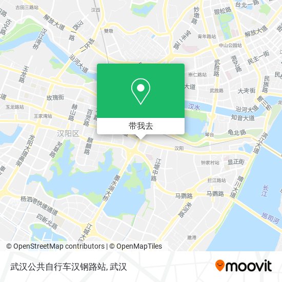 武汉公共自行车汉钢路站地图