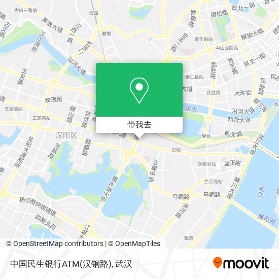 中国民生银行ATM(汉钢路)地图