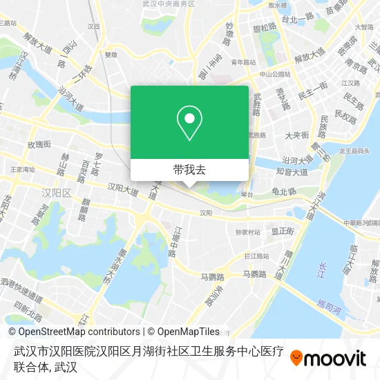武汉市汉阳医院汉阳区月湖街社区卫生服务中心医疗联合体地图