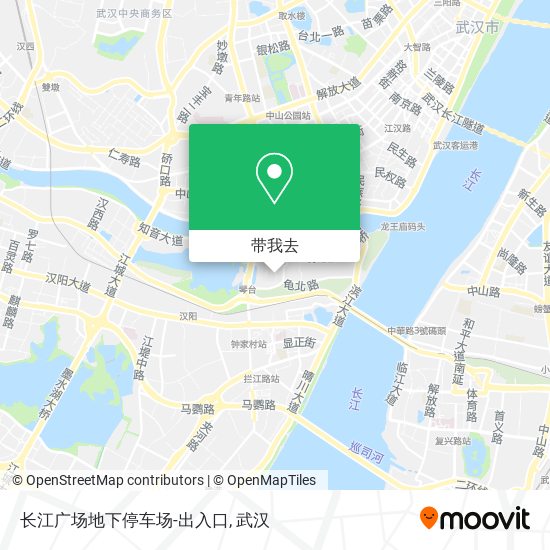长江广场地下停车场-出入口地图