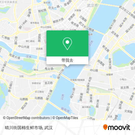 晴川街国棉生鲜市场地图