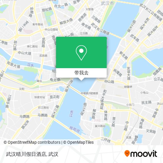 武汉晴川假日酒店地图