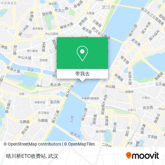 晴川桥ETC收费站地图