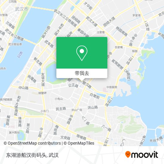 东湖游船汉街码头地图