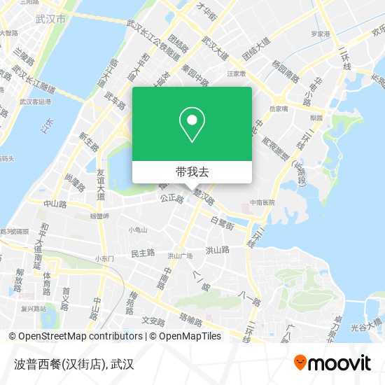 波普西餐(汉街店)地图