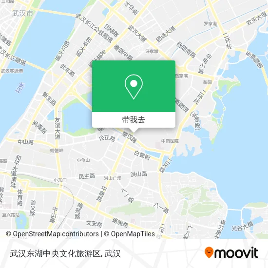 武汉东湖中央文化旅游区地图