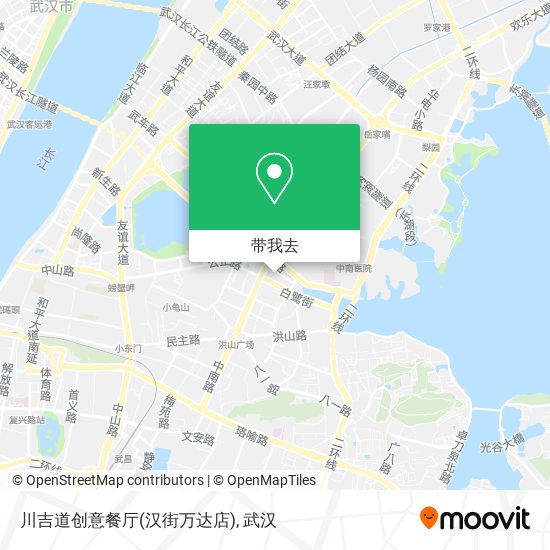 川吉道创意餐厅(汉街万达店)地图