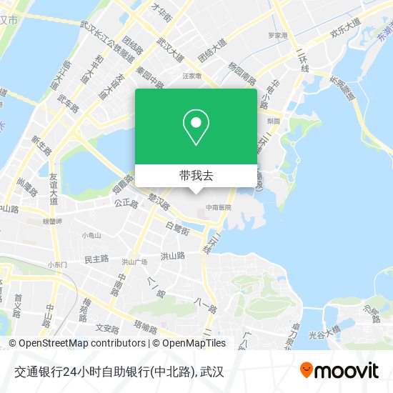 交通银行24小时自助银行(中北路)地图
