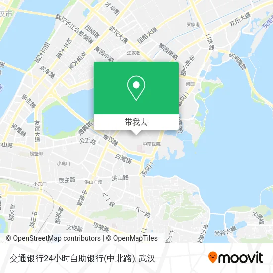 交通银行24小时自助银行(中北路)地图