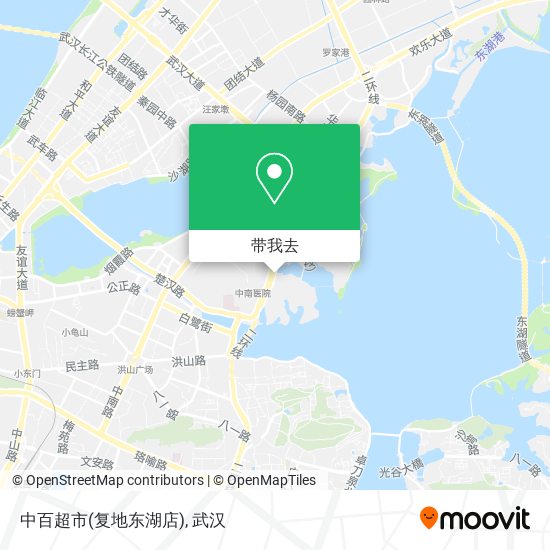 中百超市(复地东湖店)地图