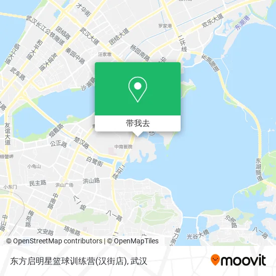 东方启明星篮球训练营(汉街店)地图