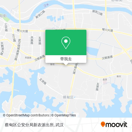 蔡甸区公安分局新农派出所地图