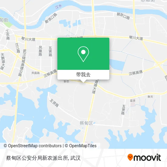 蔡甸区公安分局新农派出所地图