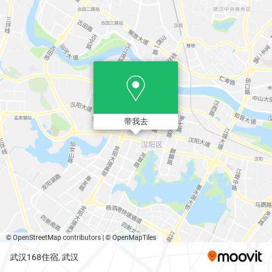 武汉168住宿地图