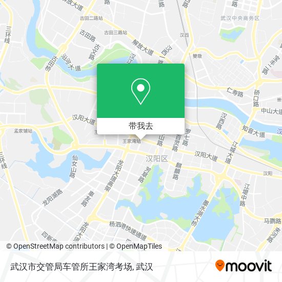 武汉市交管局车管所王家湾考场地图