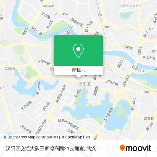汉阳区交通大队王家湾商圈21交通室地图