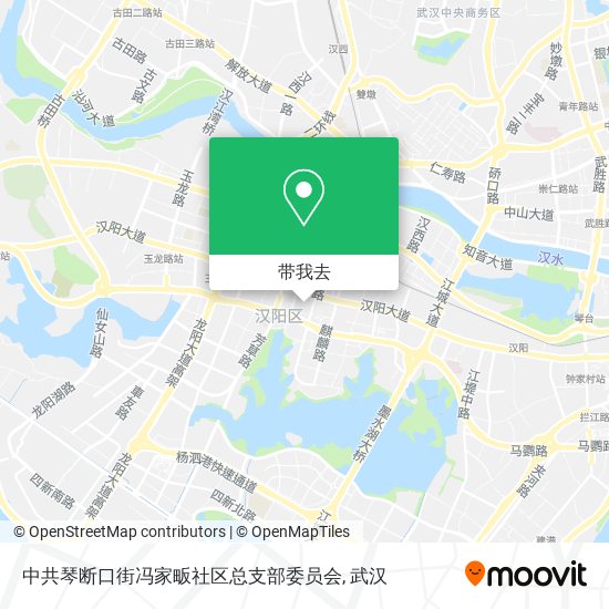 中共琴断口街冯家畈社区总支部委员会地图