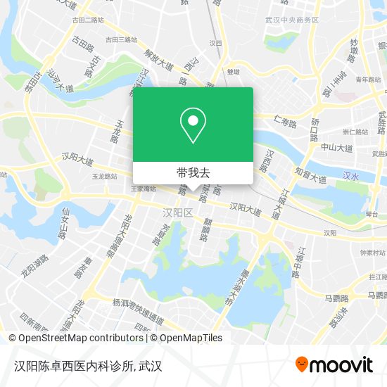 汉阳陈卓西医内科诊所地图