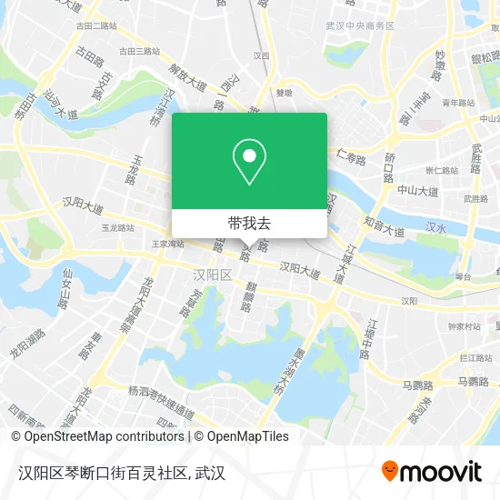 汉阳区琴断口街百灵社区地图