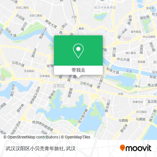 武汉汉阳区小贝壳青年旅社地图