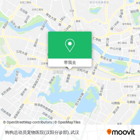 狗狗总动员宠物医院(汉阳分诊部)地图